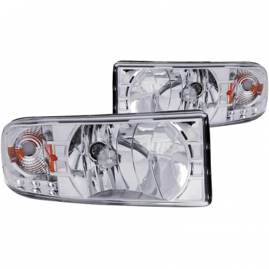 Ram 1994-2002 Chrome Crystal Headlights Anzo 111206